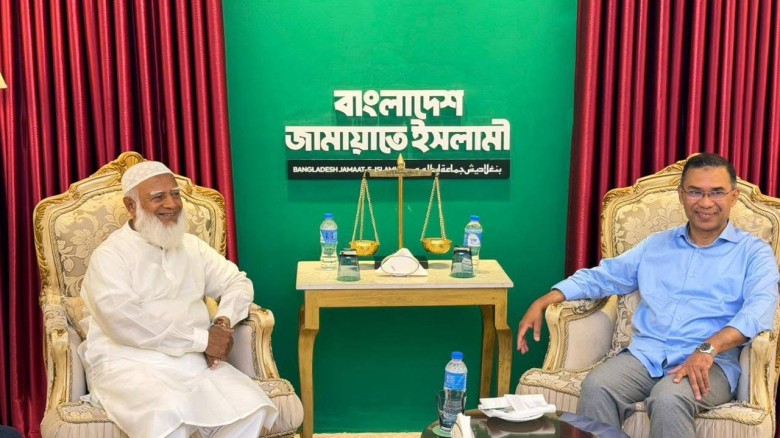 জামায়াত আমিরের বাসায় তারেক রহমান